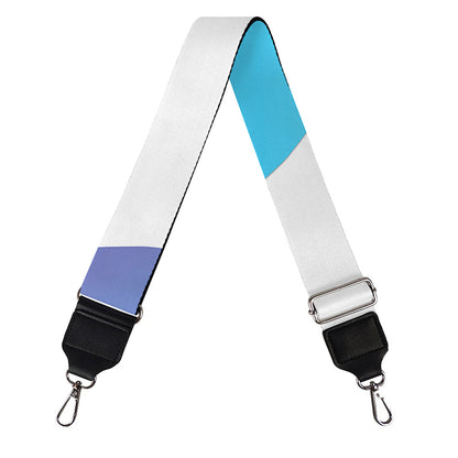 Purple And Blue Yin Yang Print Bag Strap