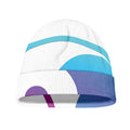 Purple And Blue Yin Yang Print Beanie