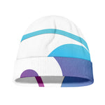 Purple And Blue Yin Yang Print Beanie