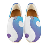 Purple And Blue Yin Yang Print Casual Shoes