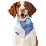 Purple And Blue Yin Yang Print Dog Bandana
