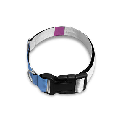 Purple And Blue Yin Yang Print Dog Collar
