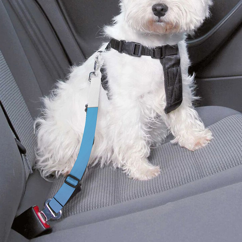 Purple And Blue Yin Yang Print Dog Seat Belt