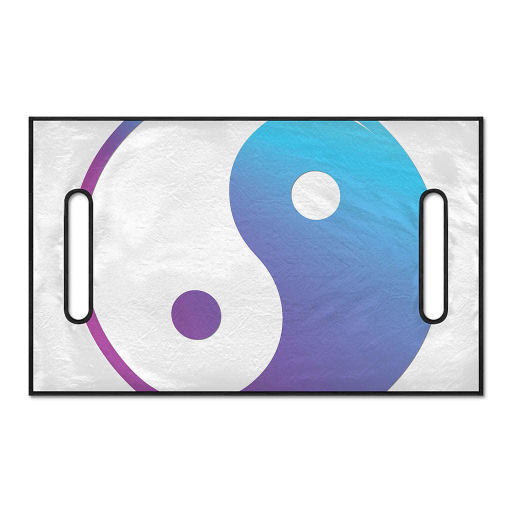 Purple And Blue Yin Yang Print Golf Cart Seat Cover