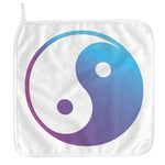Purple And Blue Yin Yang Print Hand Towel