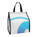 Purple And Blue Yin Yang Print Insulated Lunch Tote