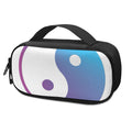 Purple And Blue Yin Yang Print Portable Cooler Travel Case