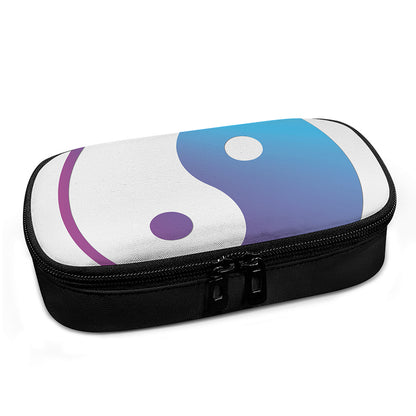 Purple And Blue Yin Yang Print Insulin Cooler Travel Case