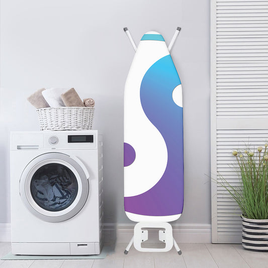 Purple And Blue Yin Yang Print Ironing Board Cover