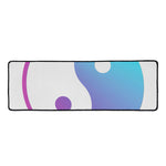 Purple And Blue Yin Yang Print Long Kitchen Mat