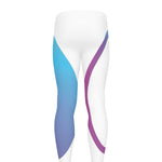 Purple And Blue Yin Yang Print Men's leggings