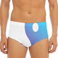 Purple And Blue Yin Yang Print Men's Triangle Swim Briefs