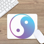 Purple And Blue Yin Yang Print Mouse Pad