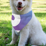 Purple And Blue Yin Yang Print Over The Collar Dog Bandana