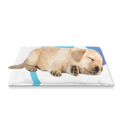 Purple And Blue Yin Yang Print Pet Cooling Mat Cover