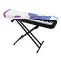 Purple And Blue Yin Yang Print Piano Keyboard Cover