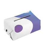 Purple And Blue Yin Yang Print Rectangle Tissue Box Cover
