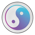 Purple And Blue Yin Yang Print Round Floor Mat