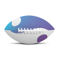 Purple And Blue Yin Yang Print Rugby Ball