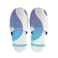 Purple And Blue Yin Yang Print Slippers
