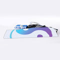 Purple And Blue Yin Yang Print Sports Towel
