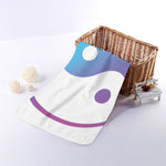 Purple And Blue Yin Yang Print Towel