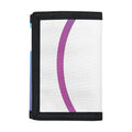 Purple And Blue Yin Yang Print Trifold Wallet