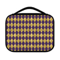 Purple And Gold Harlequin Pattern Print Classic Bible Case