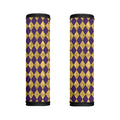 Purple And Gold Harlequin Pattern Print Handle Covers