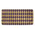 Purple And Gold Harlequin Pattern Print Towel