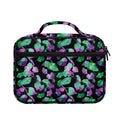 Purple And Green Leaf Pattern Print Briefcase Bible Bag