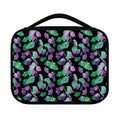 Purple And Green Leaf Pattern Print Classic Bible Case