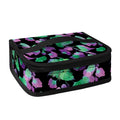 Purple And Green Leaf Pattern Print Small Lunch Bag