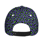 Purple And Green Leopard Pattern Print Baseball Cap