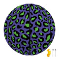 Purple And Green Leopard Pattern Print Basketball