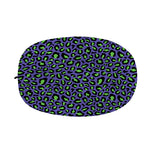 Purple And Green Leopard Pattern Print Car Side Mirror Covers