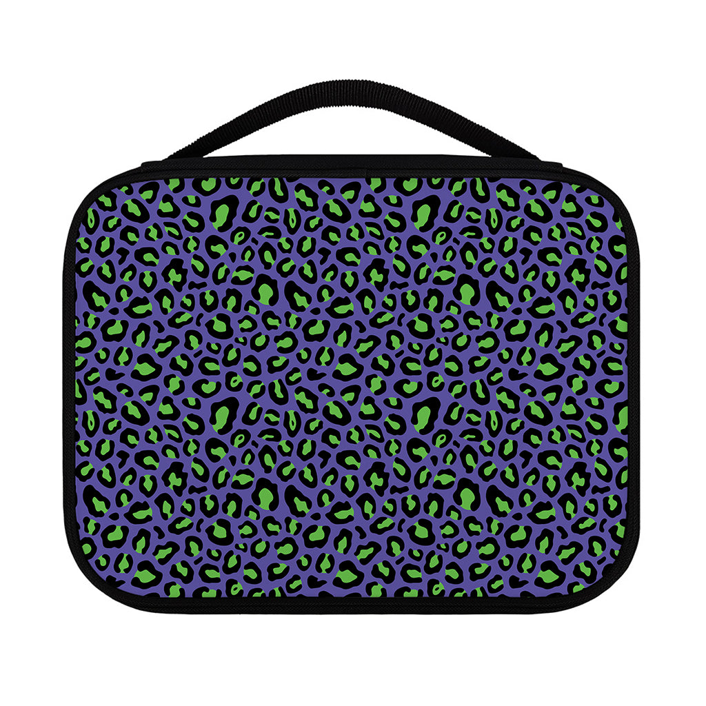 Purple And Green Leopard Pattern Print Classic Bible Case