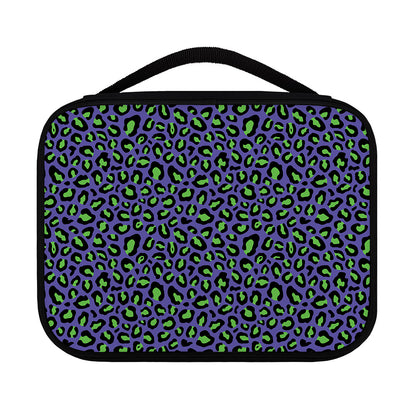 Purple And Green Leopard Pattern Print Classic Bible Case