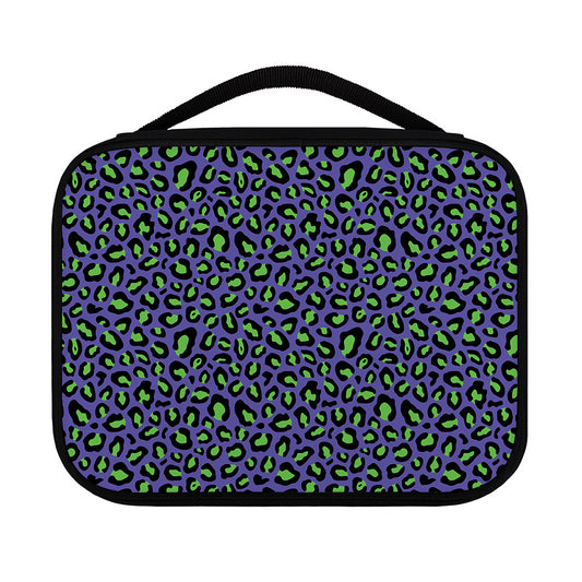 Purple And Green Leopard Pattern Print Classic Bible Case