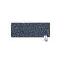 Purple And Green Leopard Pattern Print Extended Mouse Pad