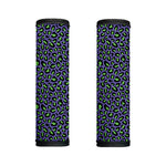 Purple And Green Leopard Pattern Print Handle Covers