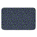 Purple And Green Leopard Pattern Print Indoor Door Mat