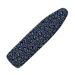 Purple And Green Leopard Pattern Print Ironing Board Cover