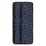 Purple And Green Leopard Pattern Print Refrigerator Handle Covers