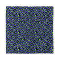Purple And Green Leopard Pattern Print Silk Bandana