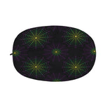 Purple And Green Spider Web Print Car Side Mirror Covers