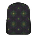 Purple And Green Spider Web Print Casual Backpack