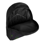 Purple And Green Spider Web Print Casual Backpack