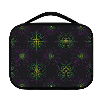 Purple And Green Spider Web Print Classic Bible Case