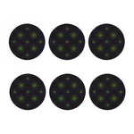 Purple And Green Spider Web Print Coaster Set